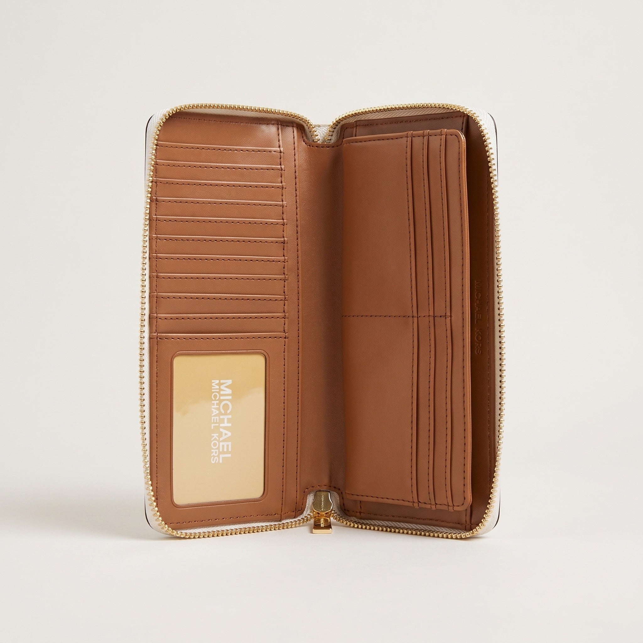 Michael Kors Jet Set Geldbeutel Vanilla