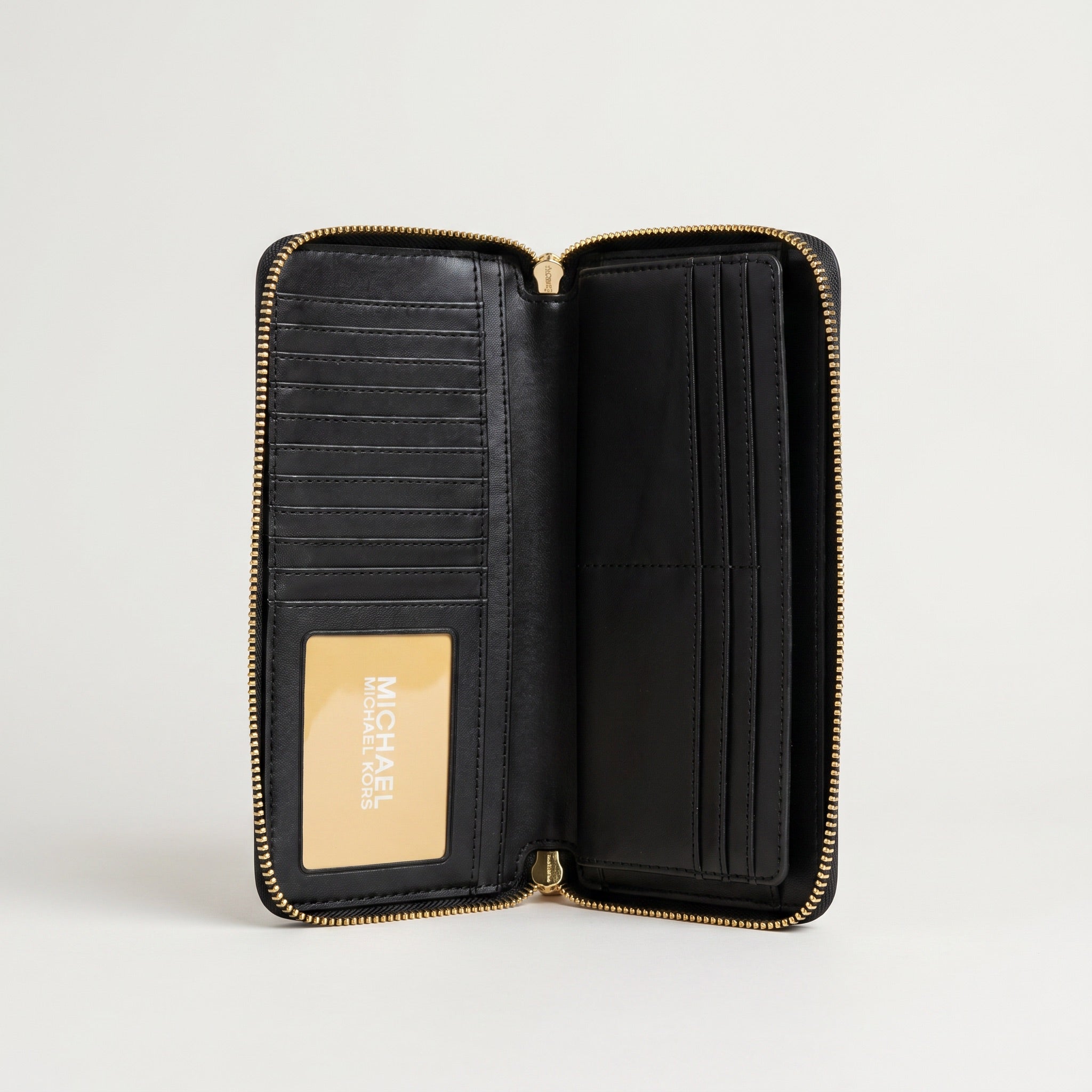 Michael Kors Jet Set Geldbeutel Schwarz
