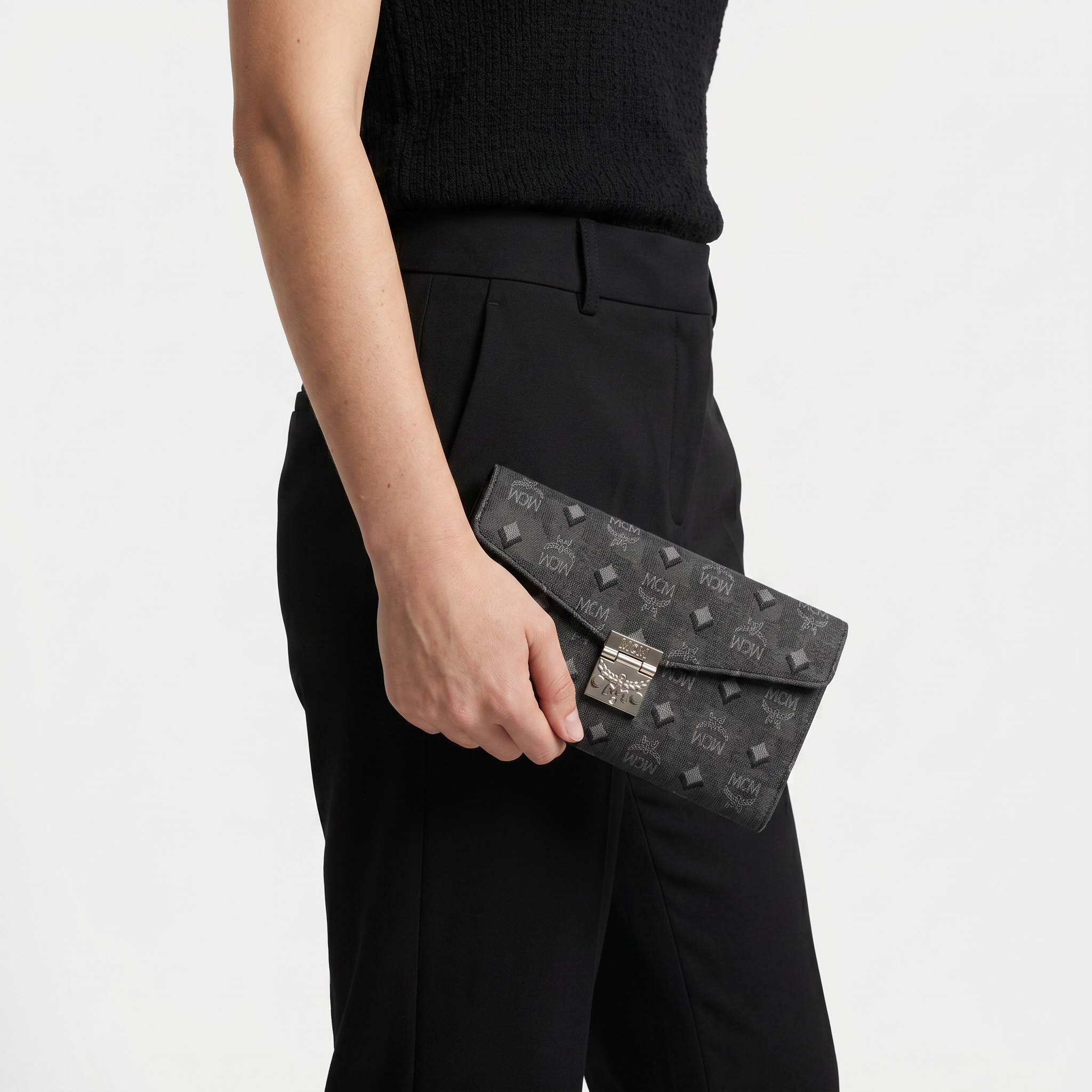 MCM Aren Crossbody Bag - Dark Grey