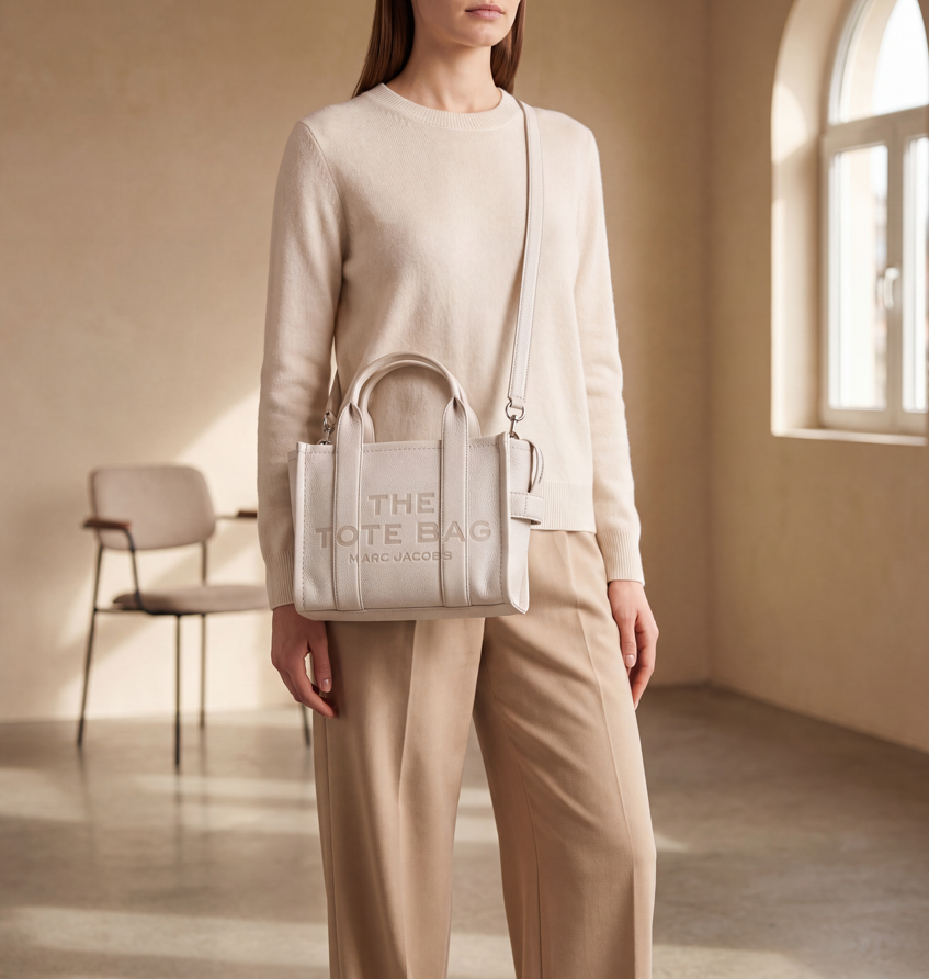 Marc Jacobs The Tote Bag Small Cotton/Silver