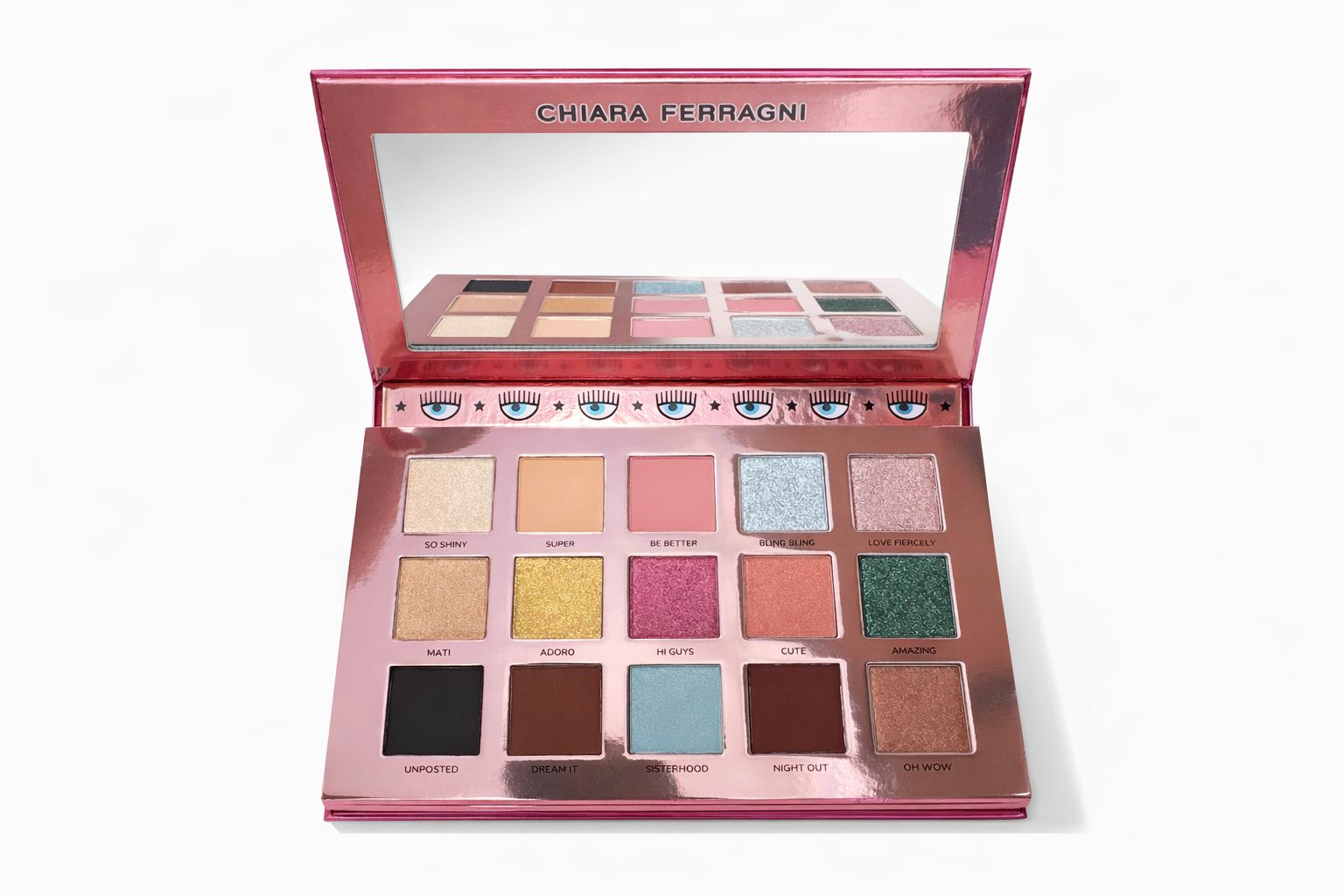 CHIARA FERRAGNI EYESHADOW PALETTE - 15 COLORS